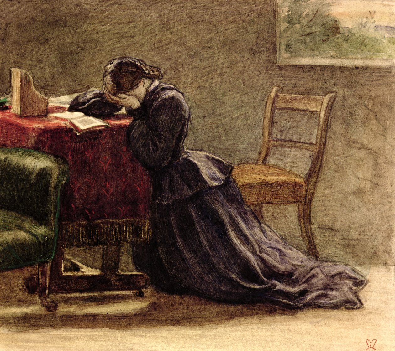 ಒಬ್ಬ ಹೆಂಡತಿ ಟರ್ಕಿ by John Everett Millais