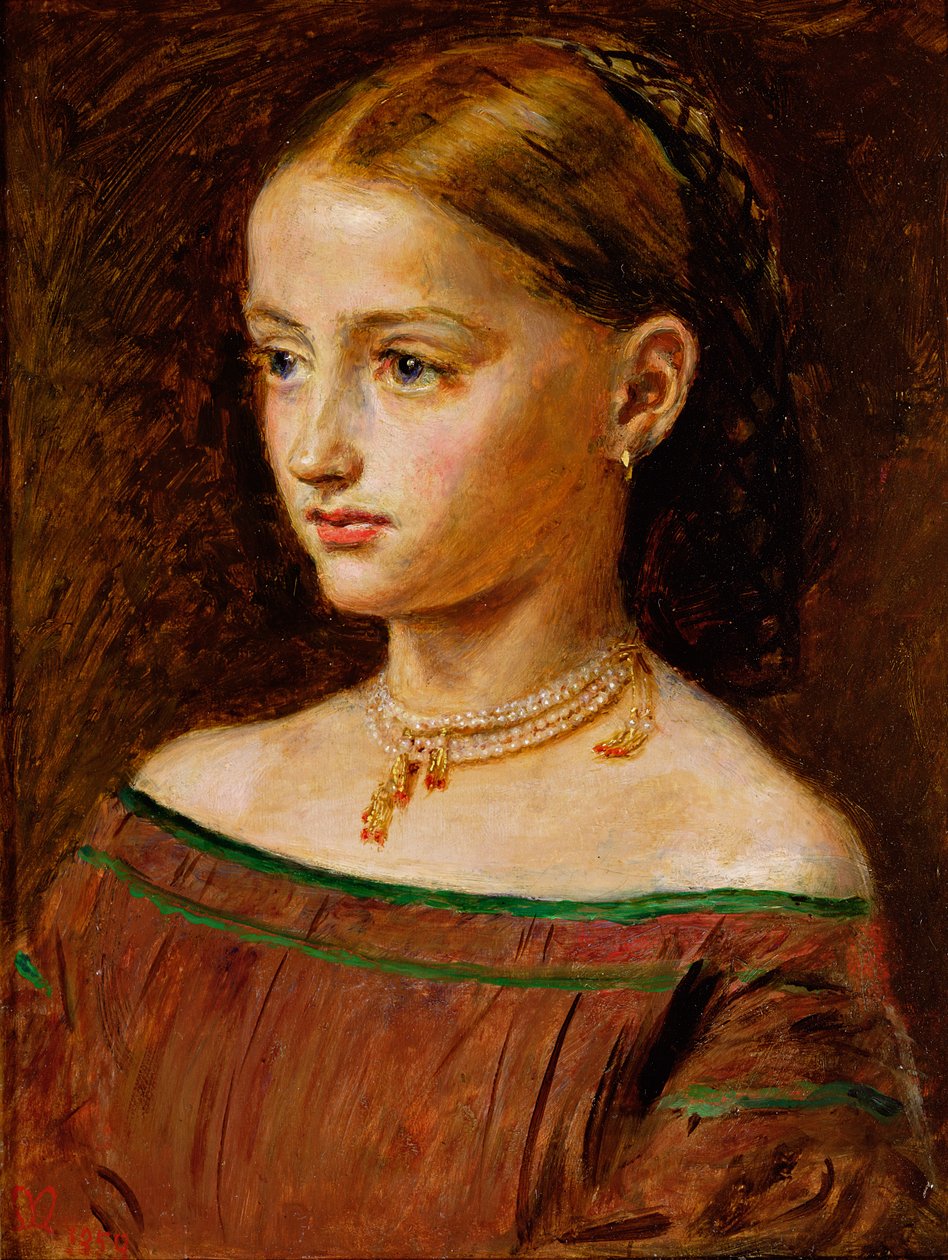 Alice Gray, 1859 (yağ) by John Everett Millais