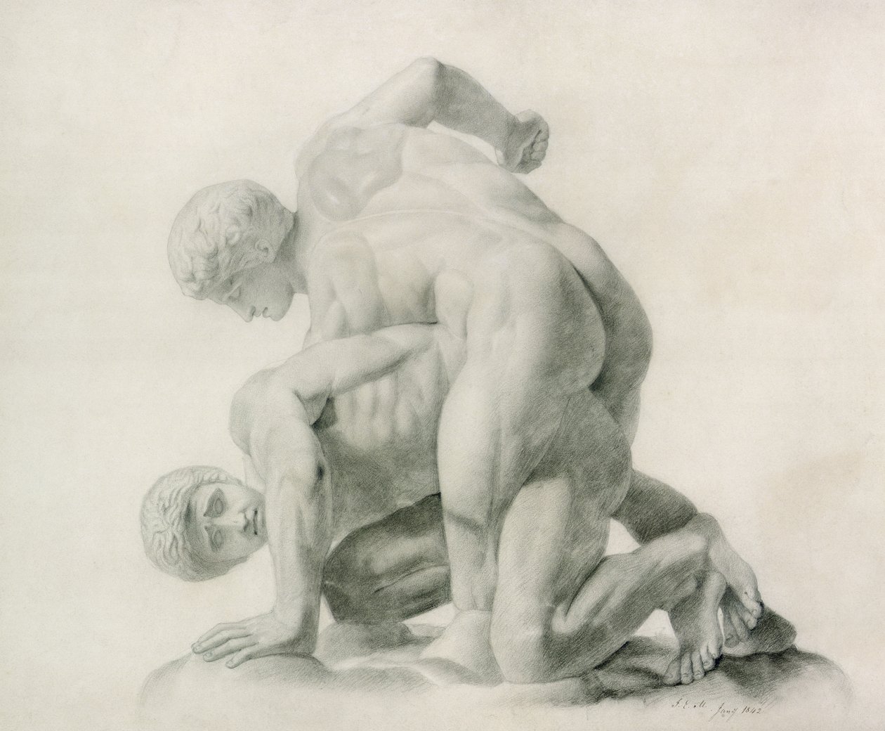 Antikadan çizim, 1842 (bkz. 122614, 164867) by John Everett Millais