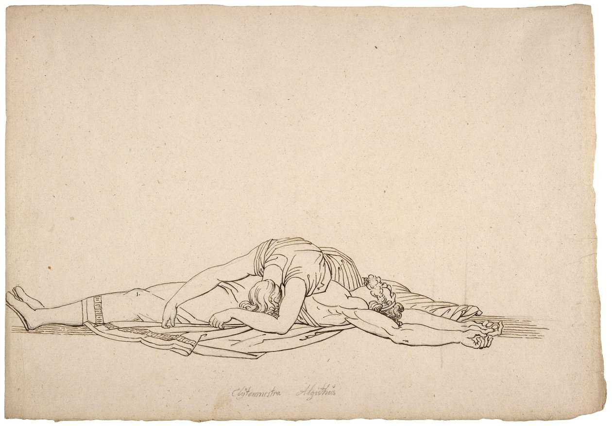 Ülkemin bu gururlu zalimine bakın; William Blake tarafından Choephora by John Flaxman