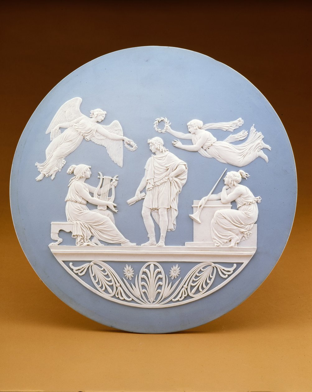 The Apotheosis of Virgil, Wedgwood, c.1776 (jasperware) by John Flaxman