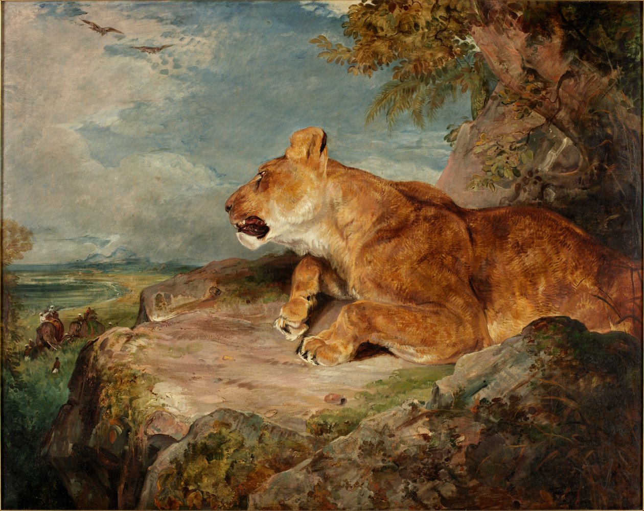 Dişi Aslan, c.1824-27 by John Frederick Lewis