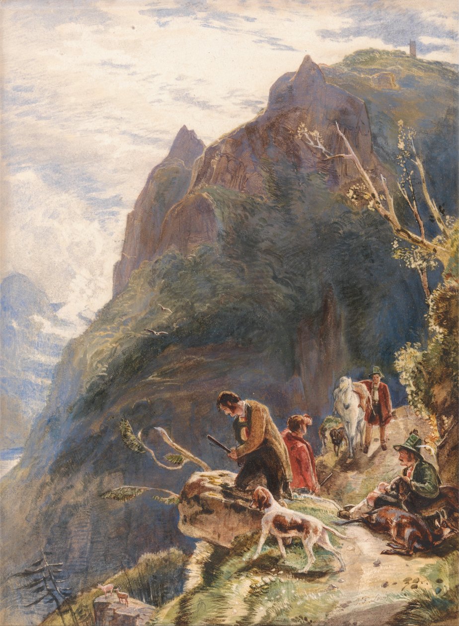 Tirol Avcıları by John Frederick Lewis