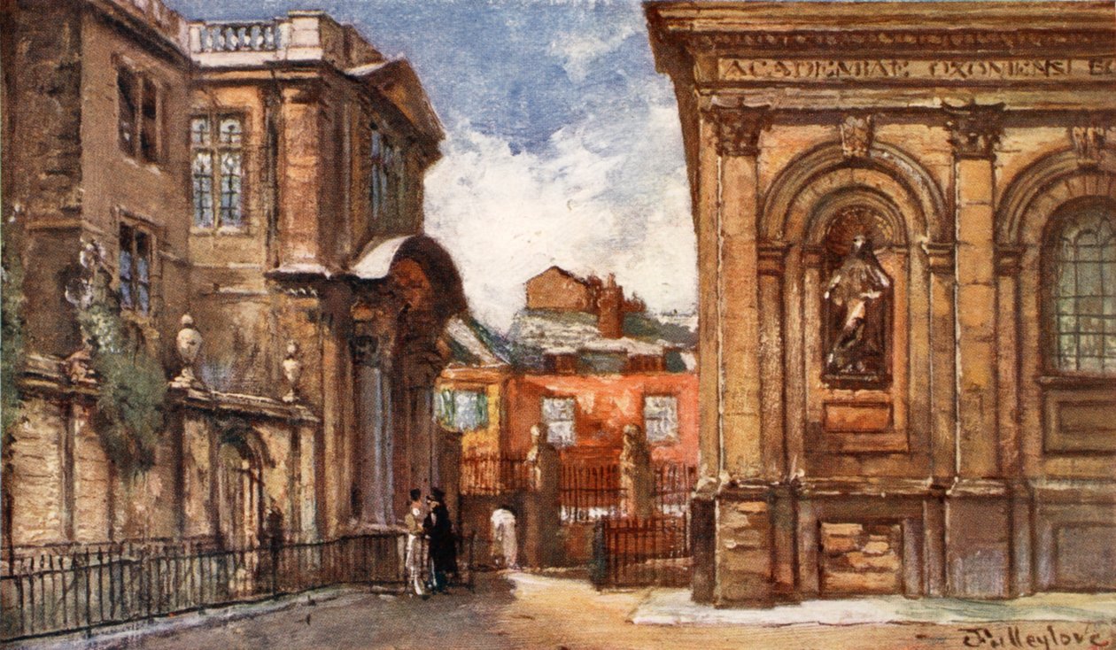 Eski Ashmolean Müzesi ve Sheldonian Tiyatrosu, 1903 by John Fulleylove