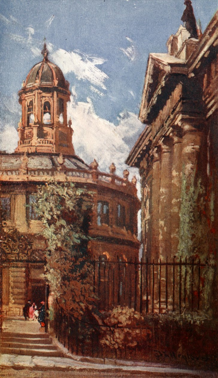 Sheldonian Tiyatrosu ve Eski Clarendon Binaları, 1903 by John Fulleylove