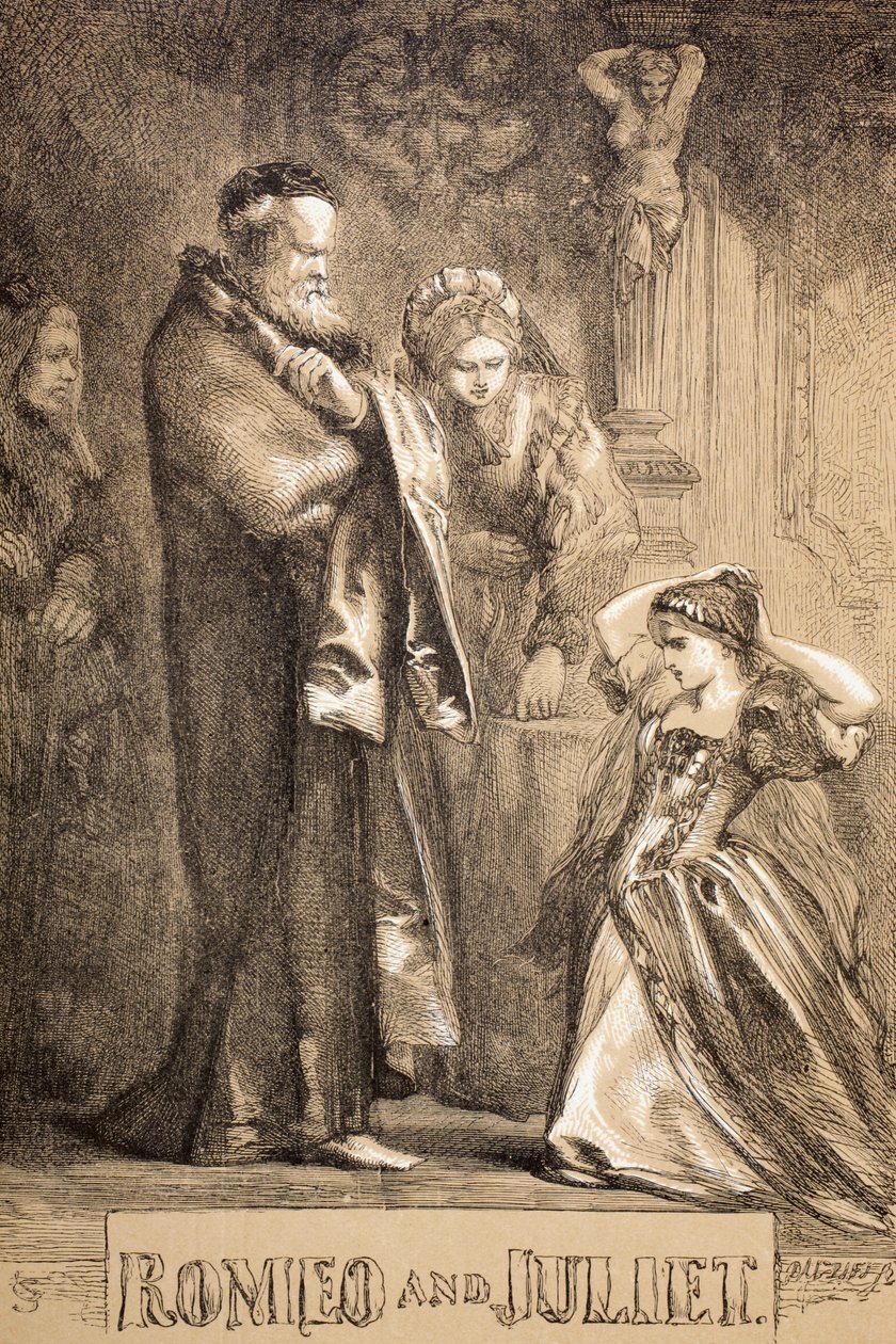 Romeo ve Juliet, 1890 by John Gilbert