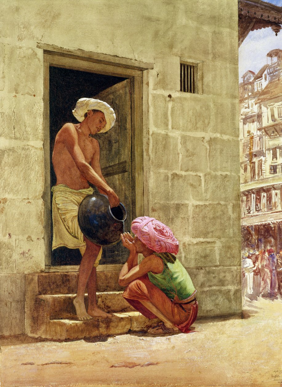 Yolda Bir İçecek, 1876 by John Griffiths