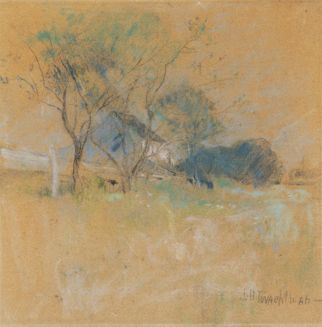 Ev ve Ağaç by John Henry Twachtman