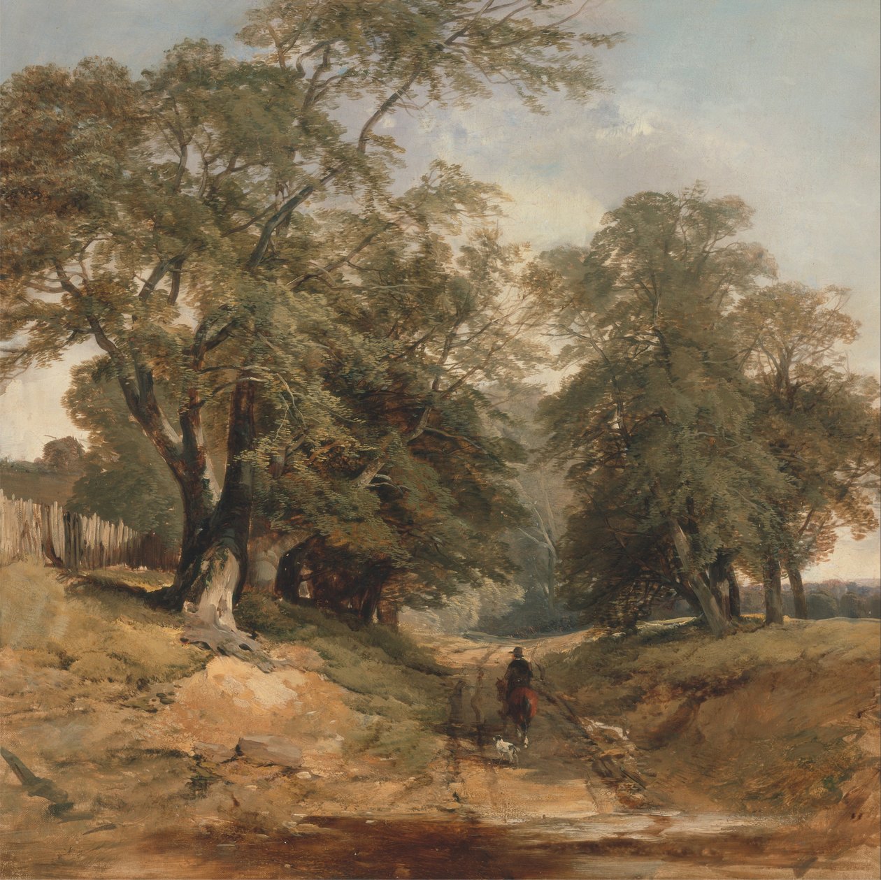 Bir Süvari ile Bir Manzara by John Middleton