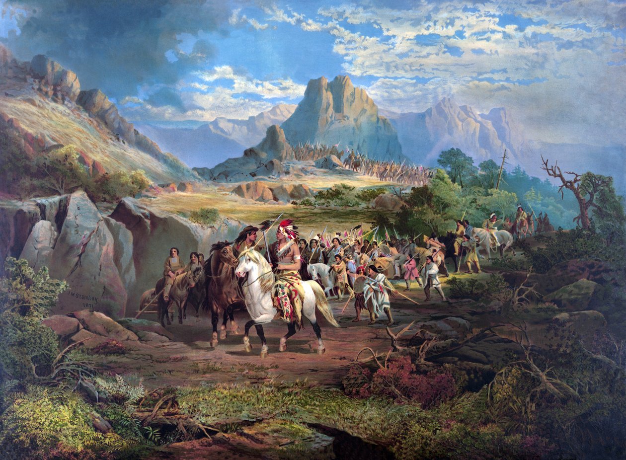 Savaş Yolunda, pub. 1871 by John Mix Stanley