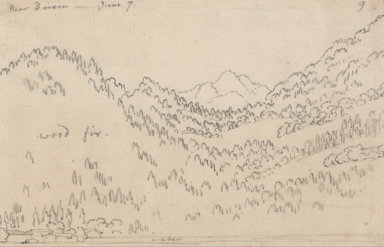Brixen yakınlarında, 7 Haziran by John Robert Cozens