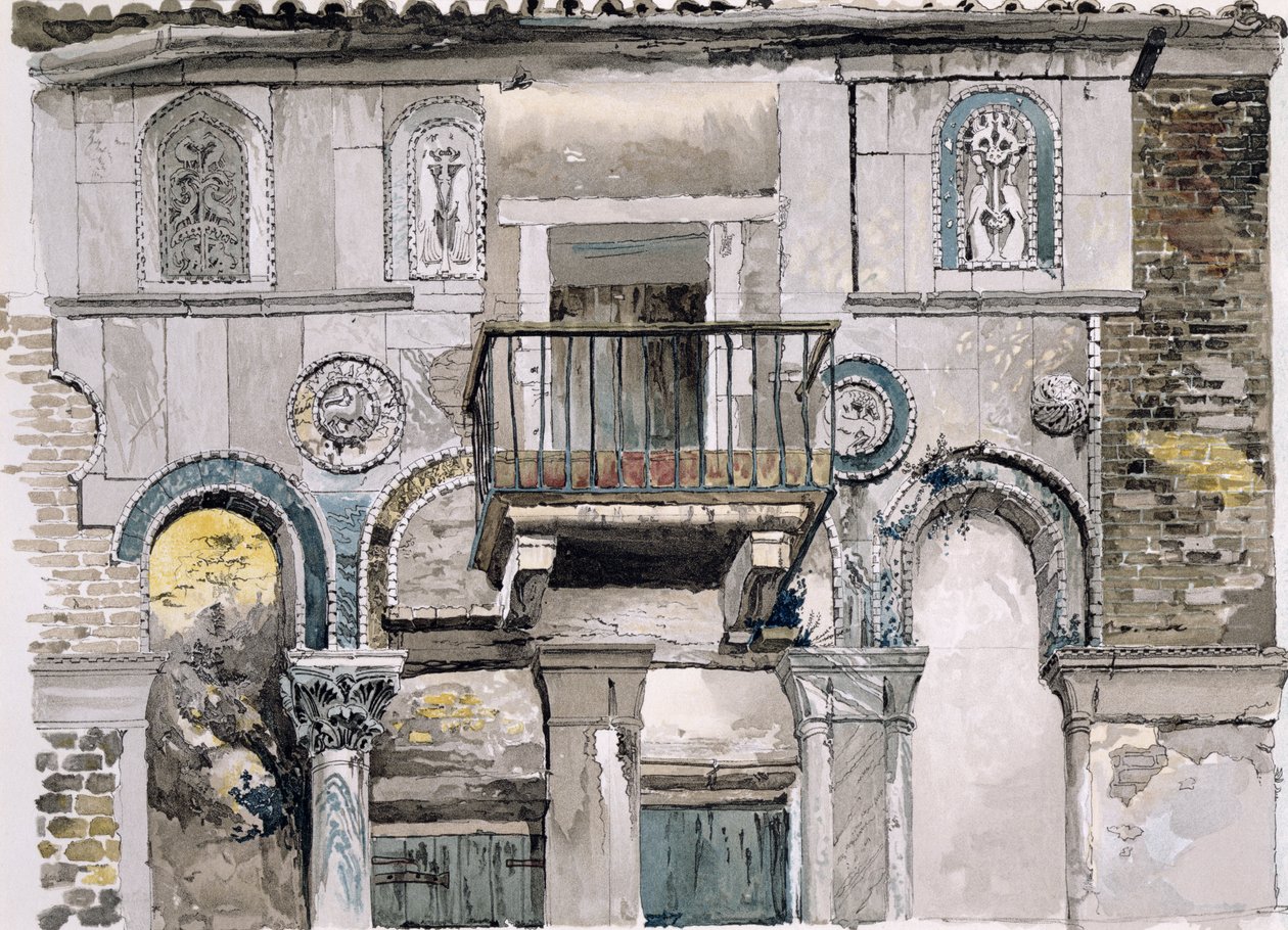 Fondaco dei Turchi, Venedik by John Ruskin