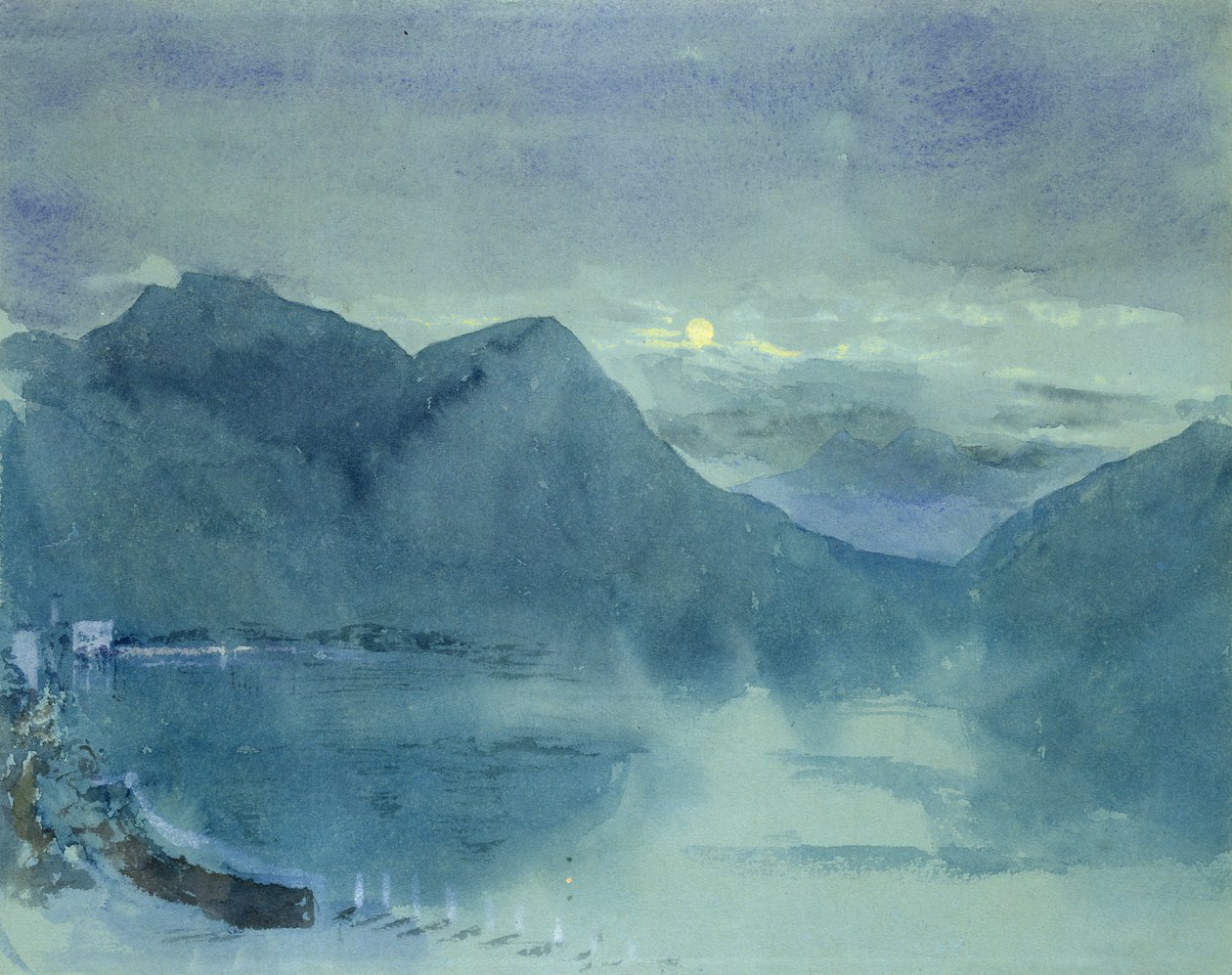 Lugano Gölü by John Ruskin