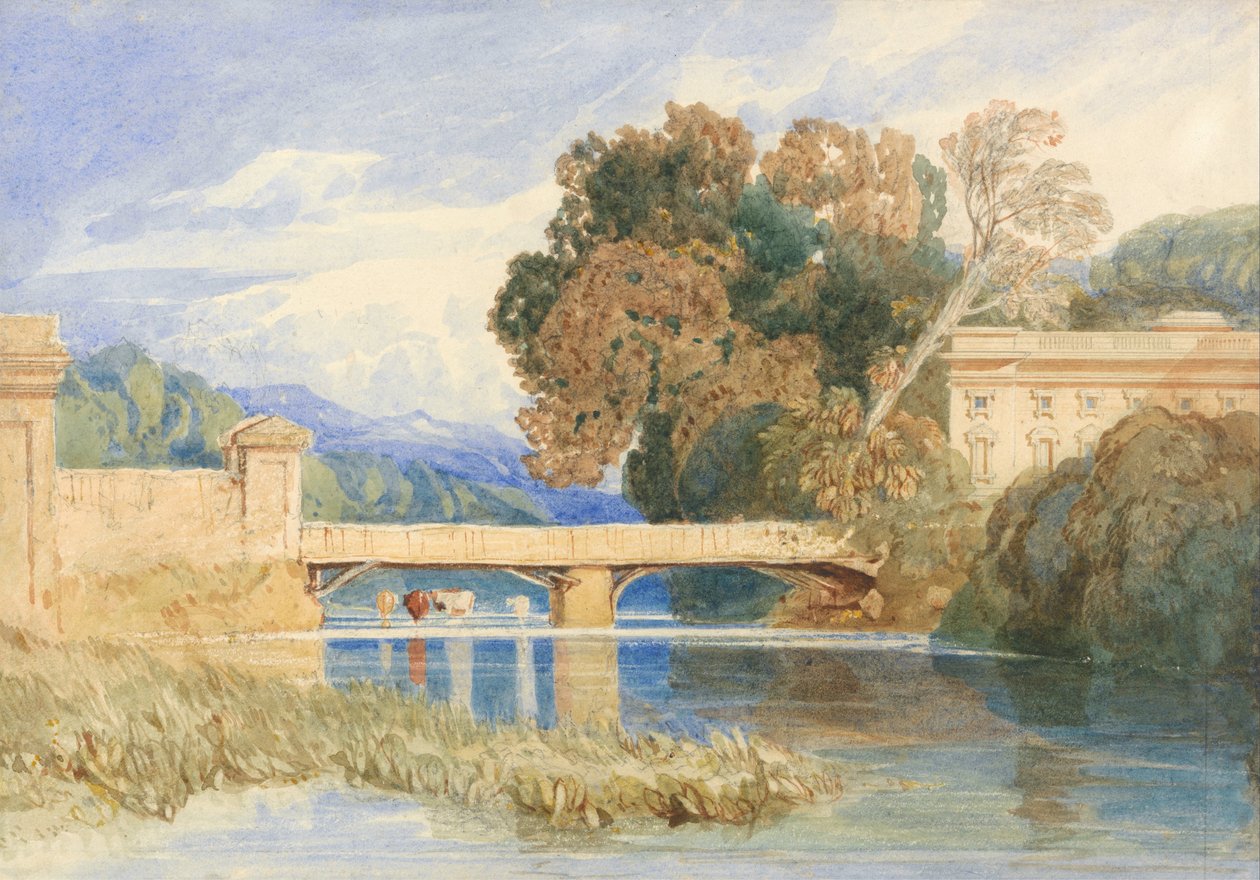Chateau Navarre, Evreux, Normandiya yakınlarında by John Sell Cotman