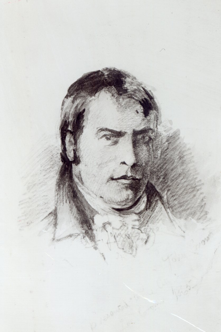 John Crome (kalem, mürekkep ve kağıt üzerinde yıkama) by John Sell Cotman