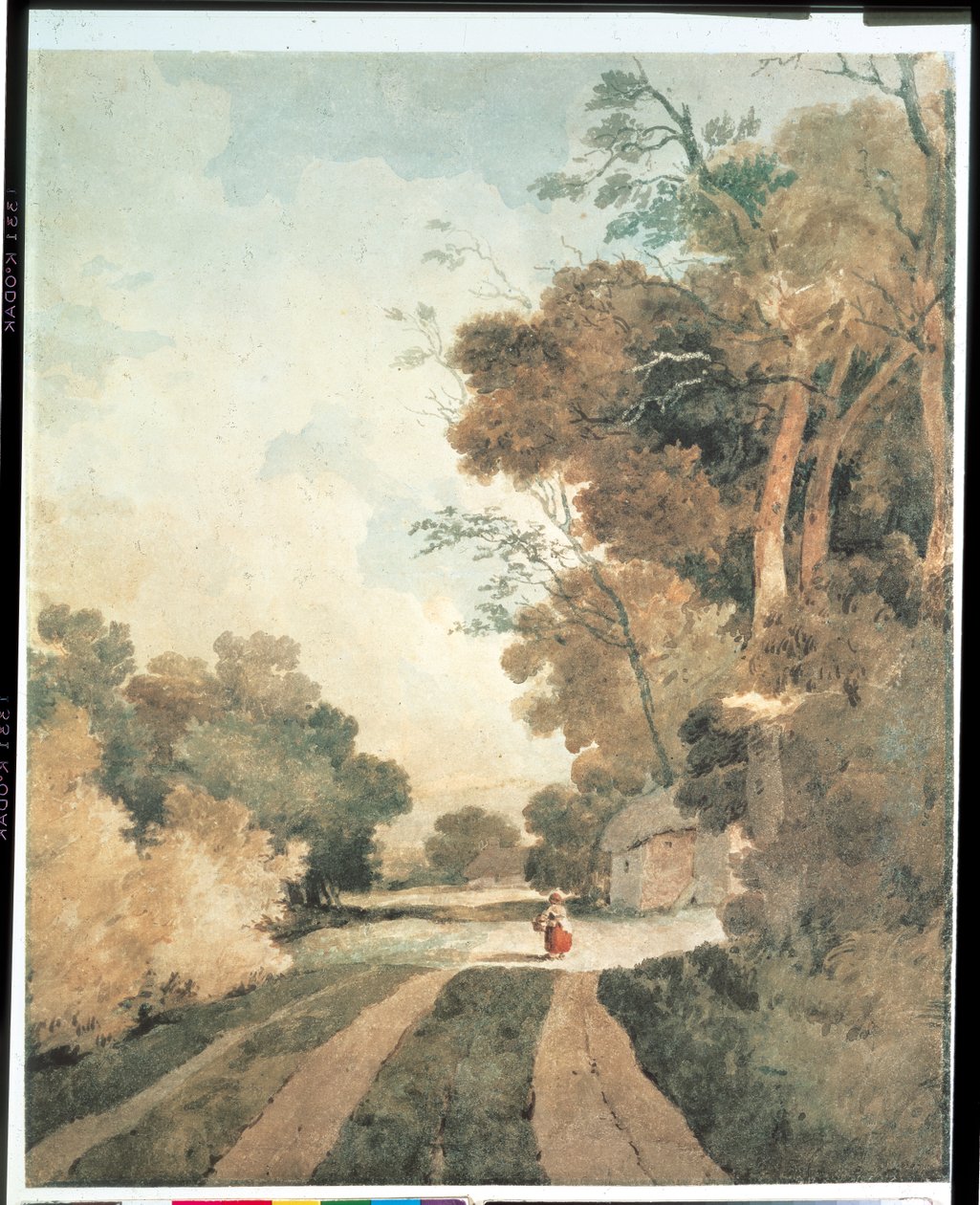 Kulübeler ile Peyzaj by John Sell Cotman