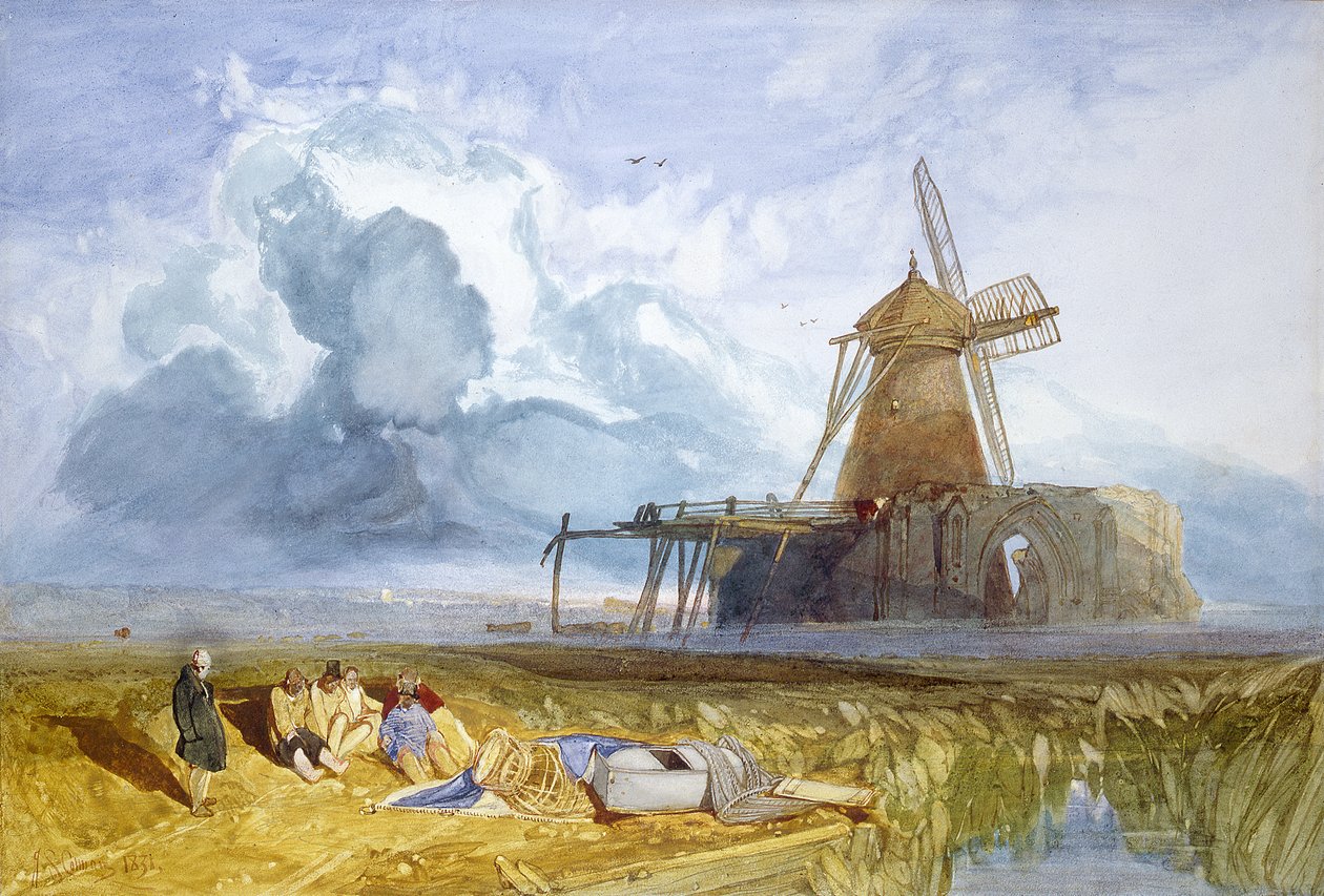 St. Benets Manastırı, Norfolk, 1831 (kağıt üzerinde wc) by John Sell Cotman
