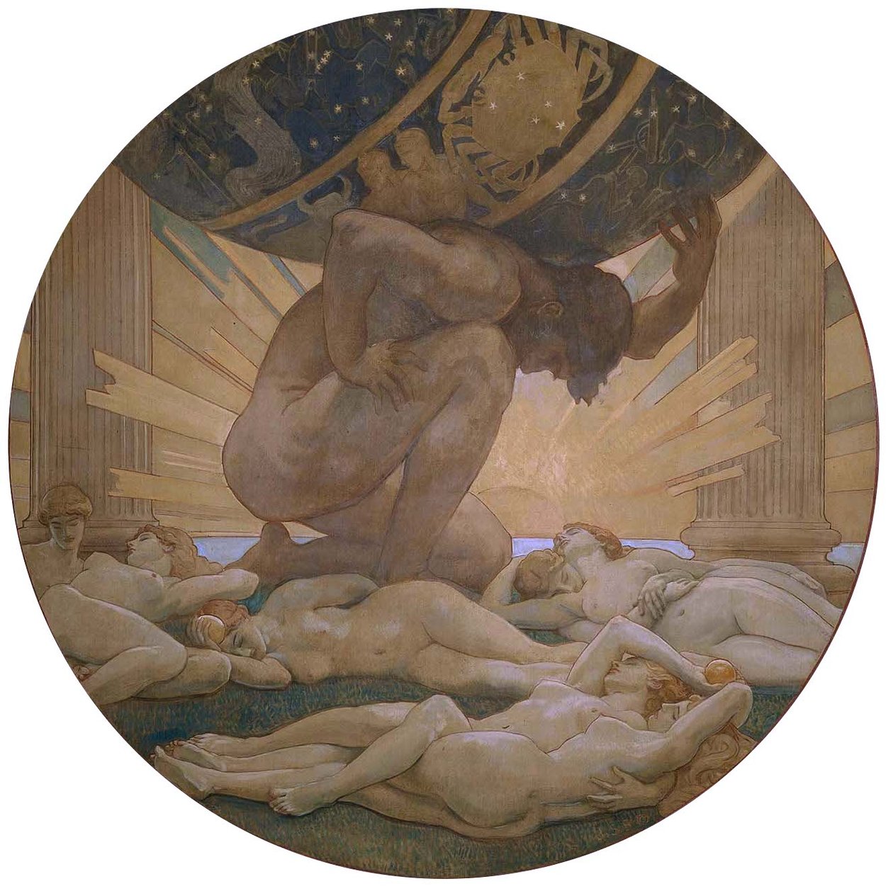 Atlas ve Hesperides by John Singer Sargent