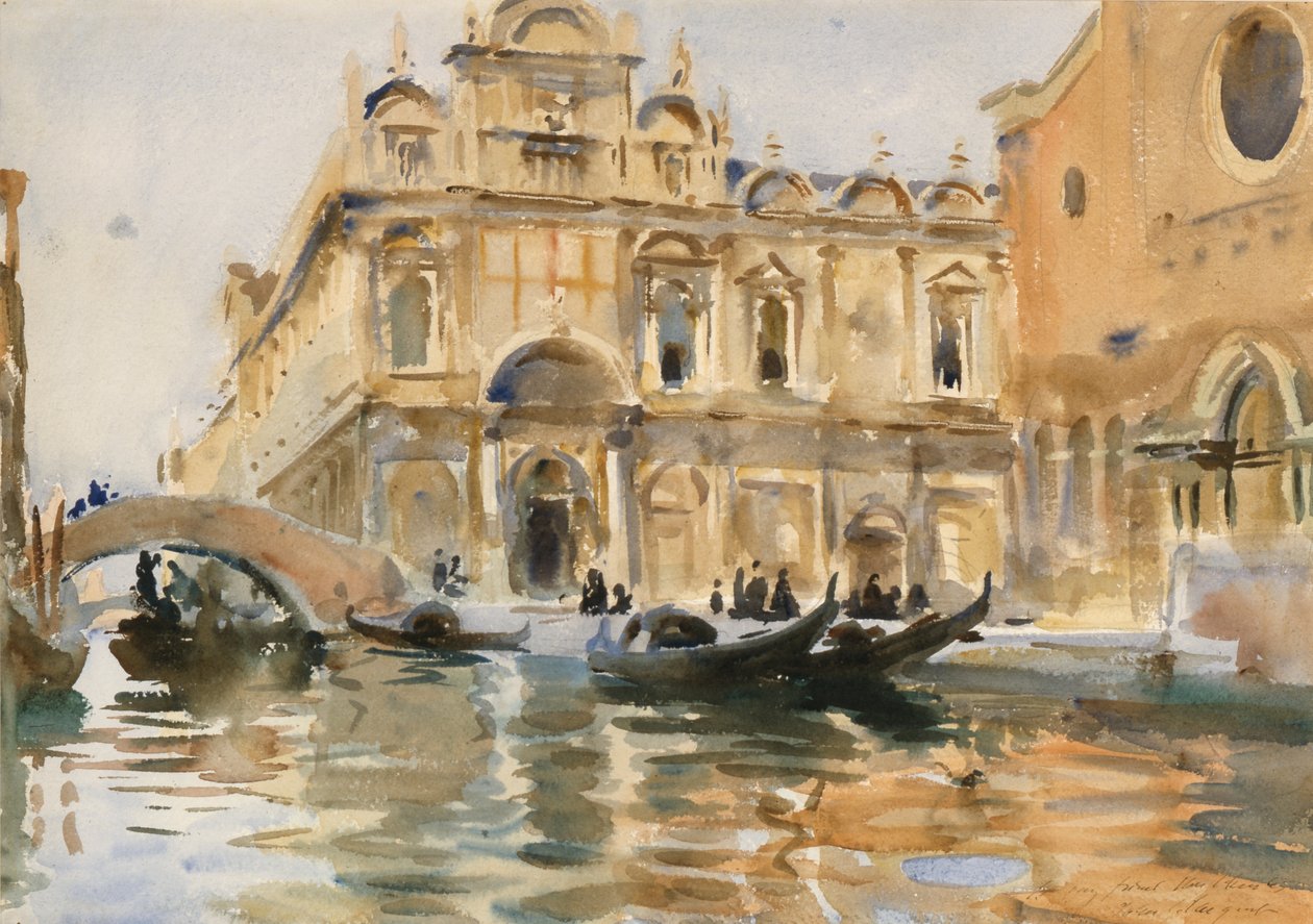 Rio dei Mendicanti, Venedik by John Singer Sargent