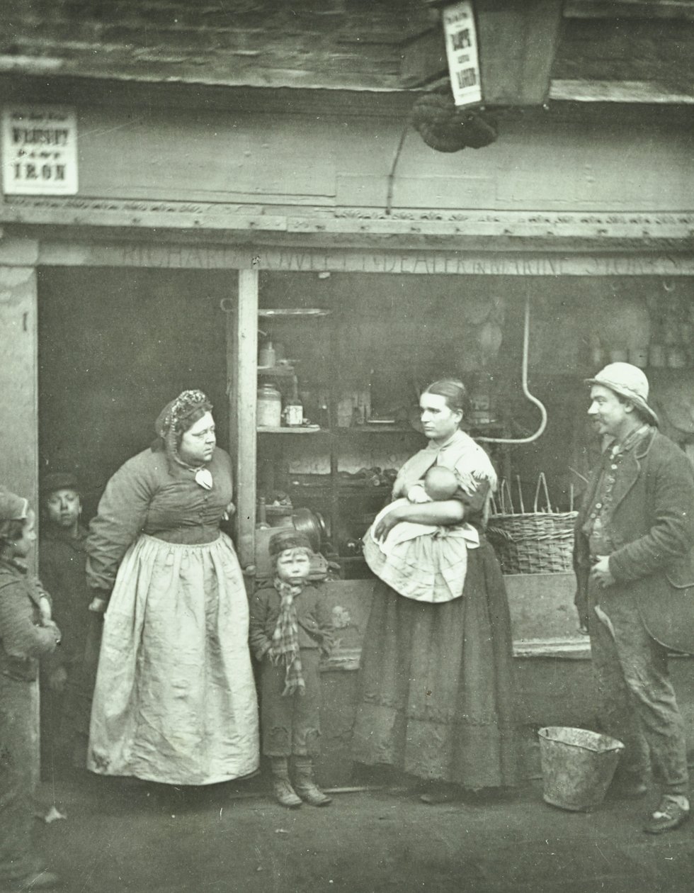 'Tufan Mağdurları', 1877 by John Thomson