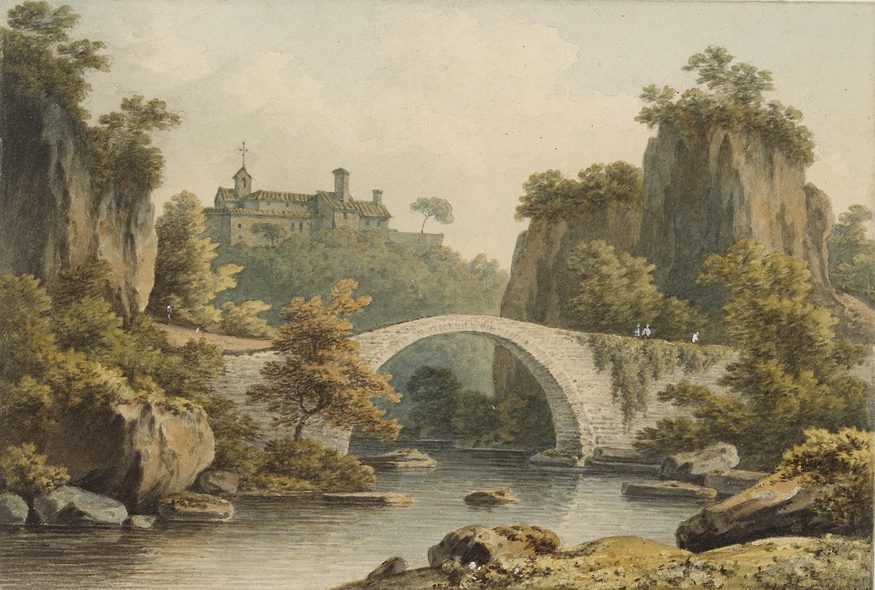 A view of Civita Castellana  by John Warwick Smith