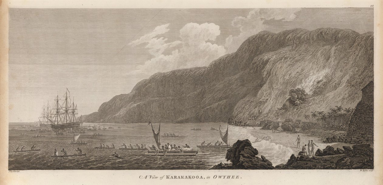 A view of Karakokooa, in Owyhee. by John Webber