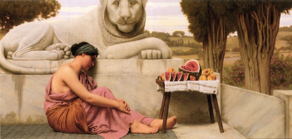Meyve Satıcısı by John William Godward