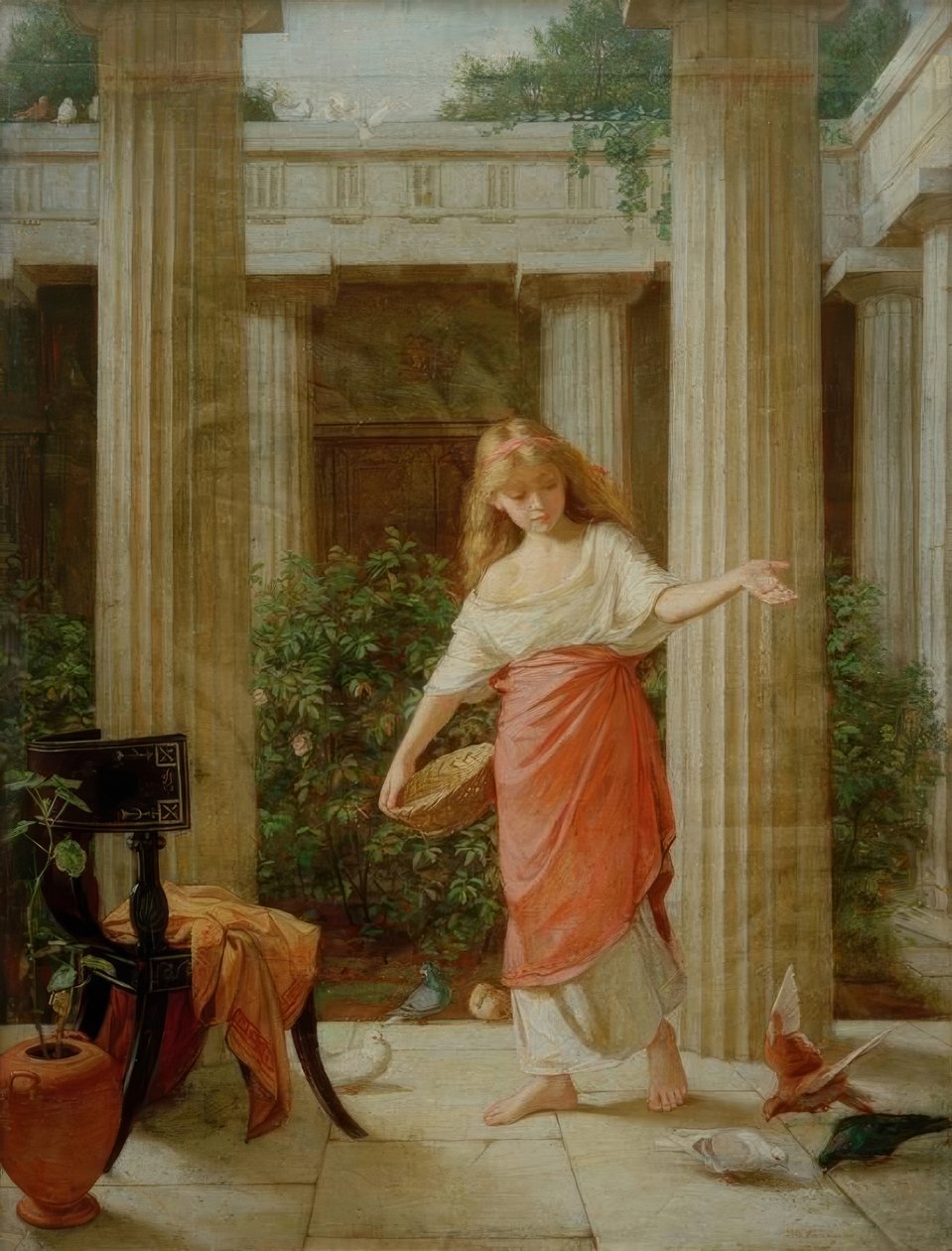 Peristil içinde by John William Waterhouse