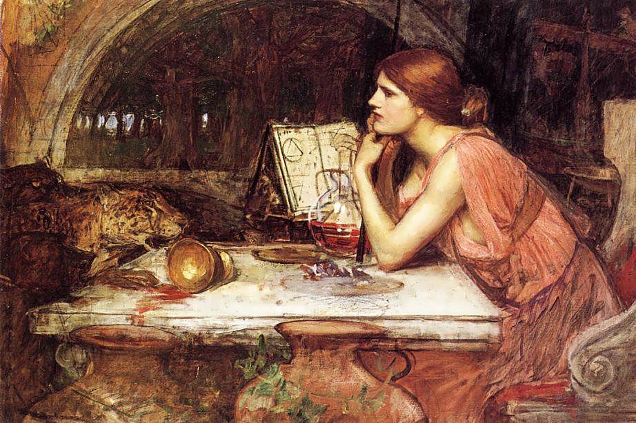 Circe taslağını by John William Waterhouse
