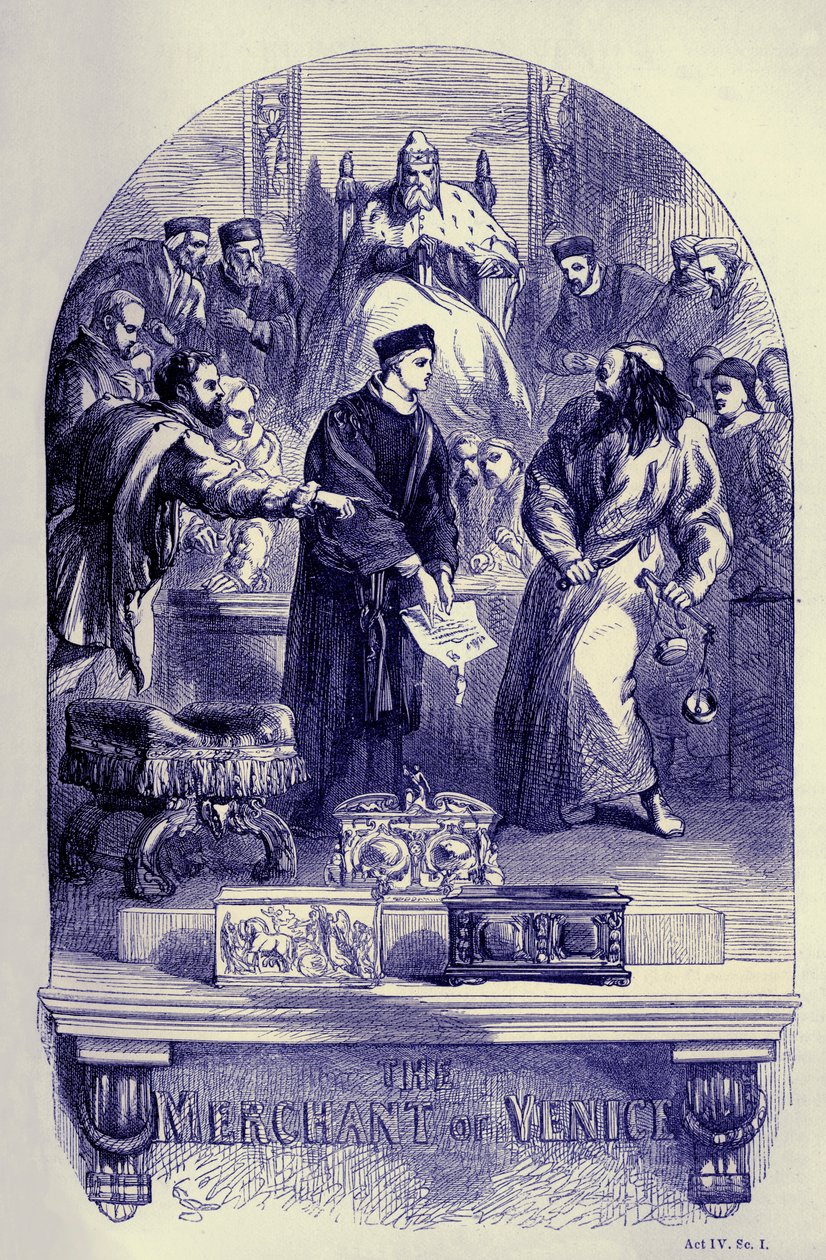 Venedik tüccarı by John (after) Gilbert