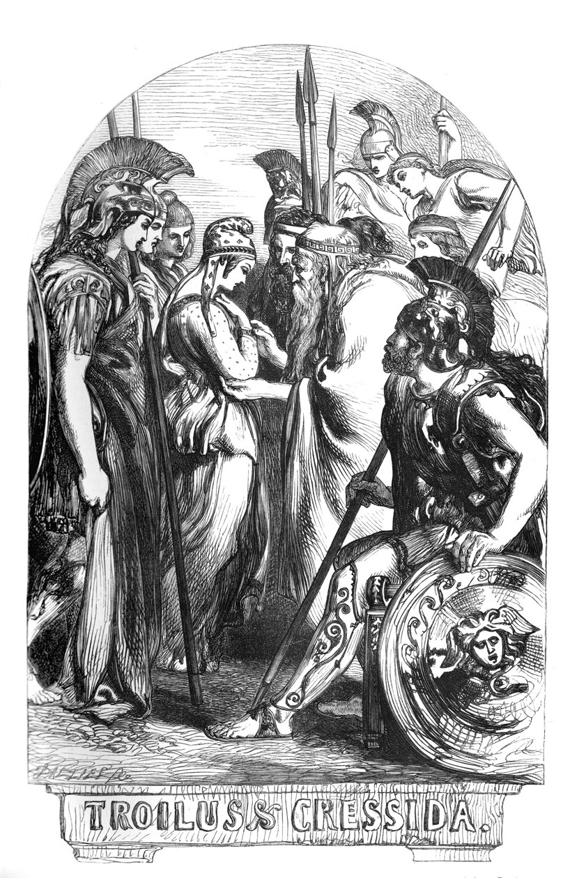 Troilus ve Cressida by John (after) Gilbert