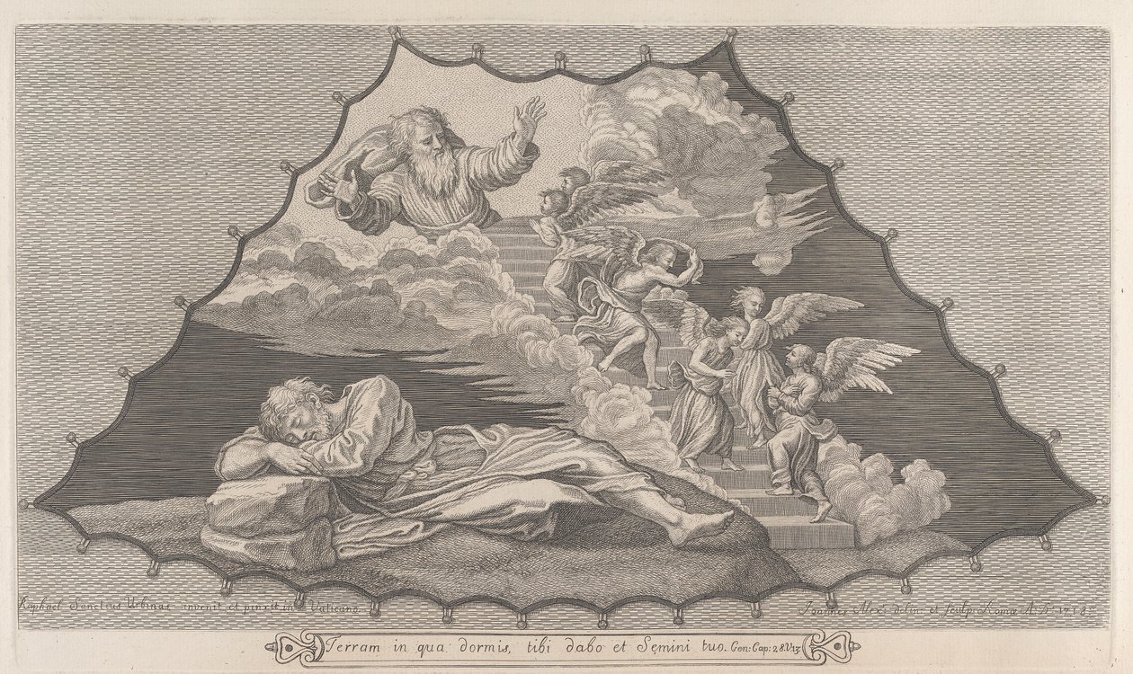 Jacob ve Göksel Merdiven by John Alexander