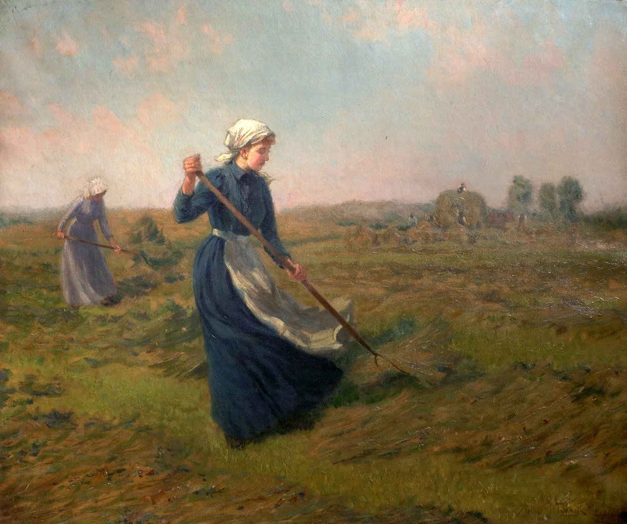 kız saman yapma by John Arthur Black