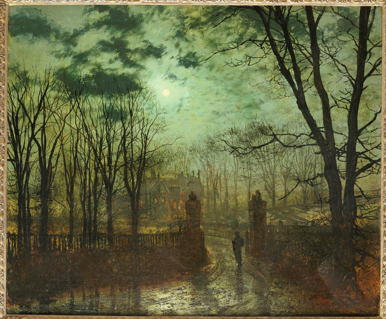 Park Kapısında by John Atkinson Grimshaw