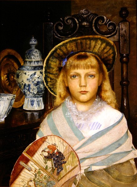 Enid (tuval üzerine yağlı boya) by John Atkinson Grimshaw