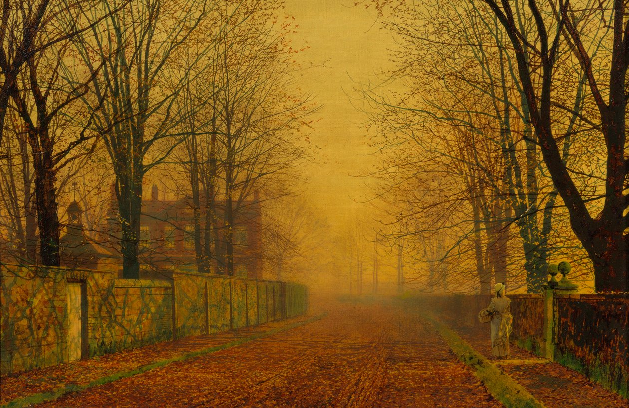Akşam Parıltısı by John Atkinson Grimshaw
