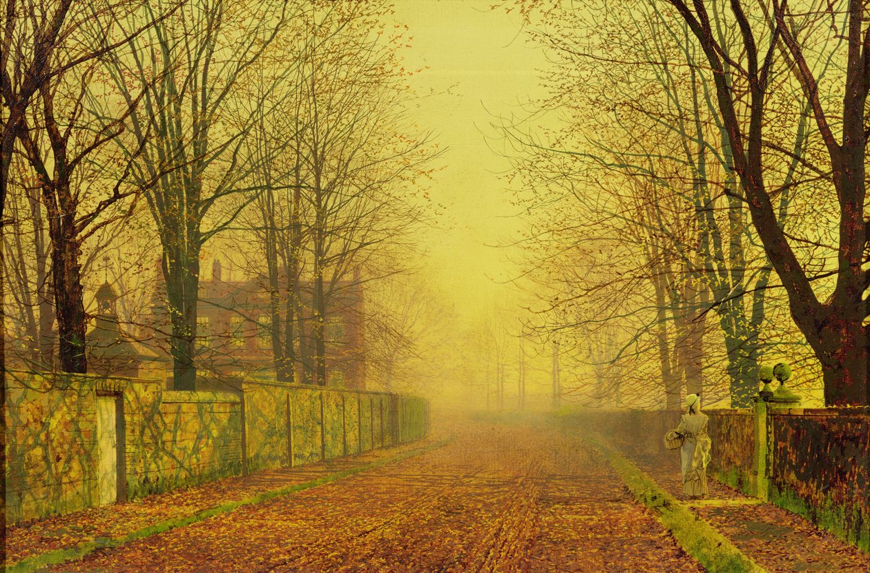 Akşam Glow, c.1884 (tuval üzerine yağlı boya) by John Atkinson Grimshaw