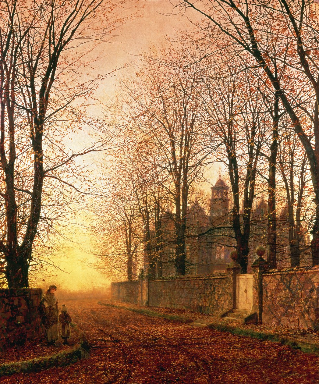 Altın Eski Zamanda, c.1870 by John Atkinson Grimshaw