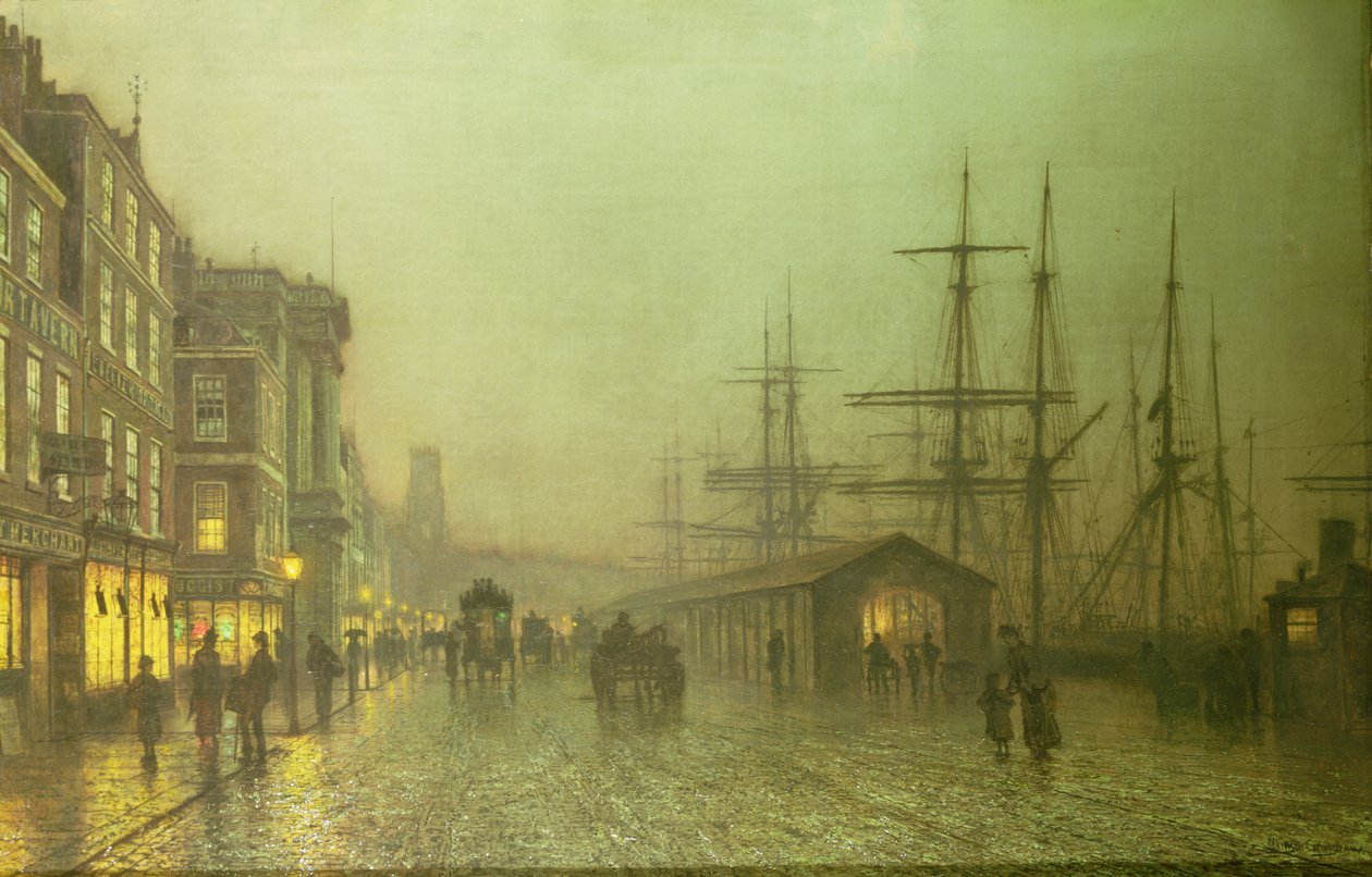 Liverpool Rıhtımları by John Atkinson Grimshaw