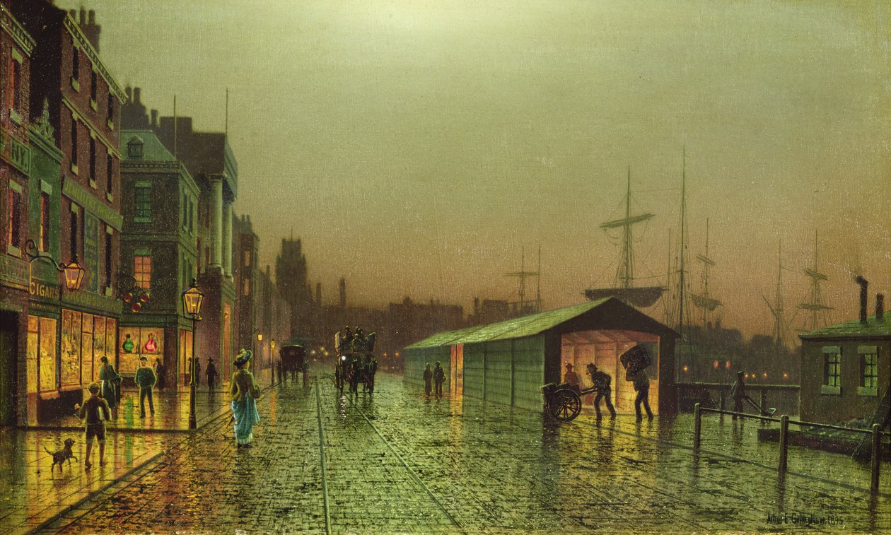 Liverpool Rıhtımları by John Atkinson Grimshaw