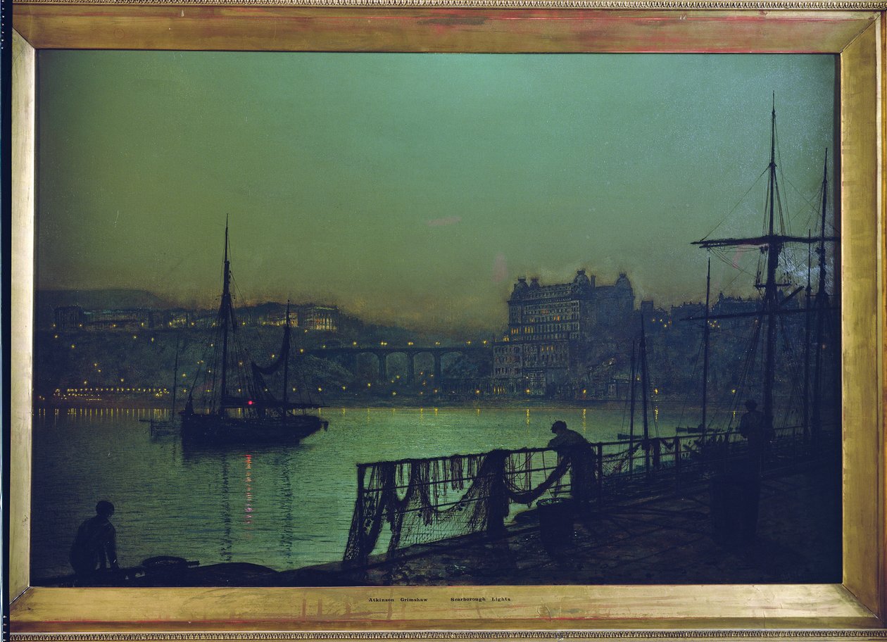 Scarborough: Işıklar by John Atkinson Grimshaw