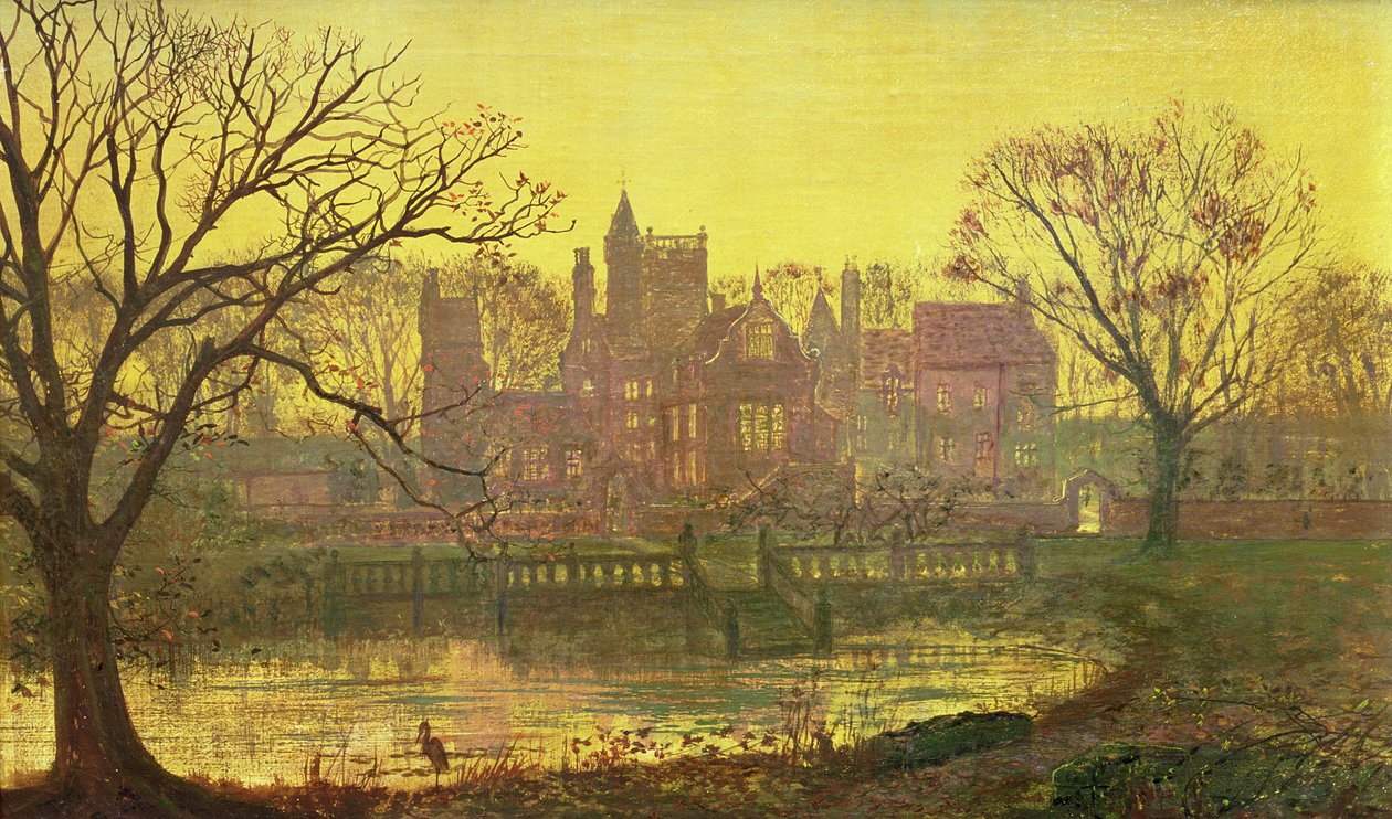 Moated Grange by John Atkinson Grimshaw