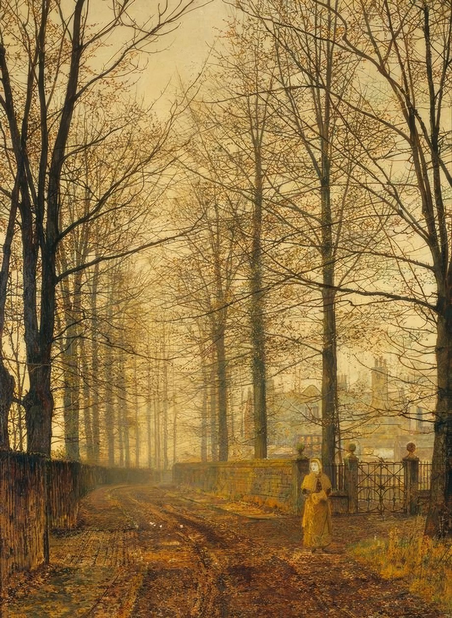 üç yüz yıl önce by John Atkinson Grimshaw