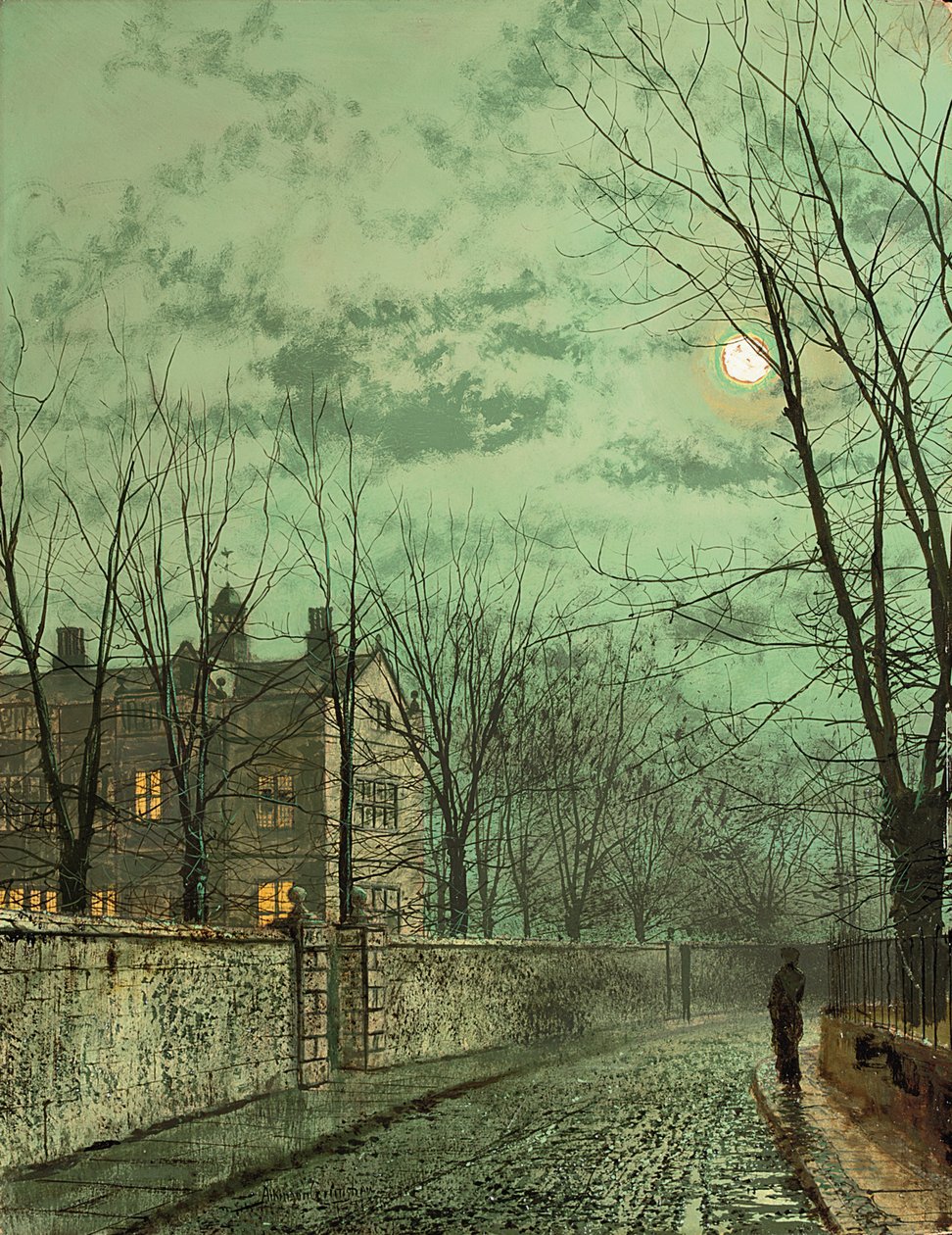Ay Işınlarının Altında, 1887 by John Atkinson Grimshaw