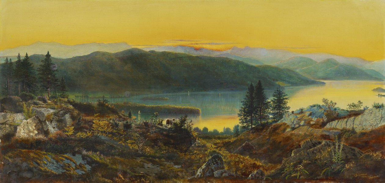 Windermere, 1863 by John Atkinson Grimshaw