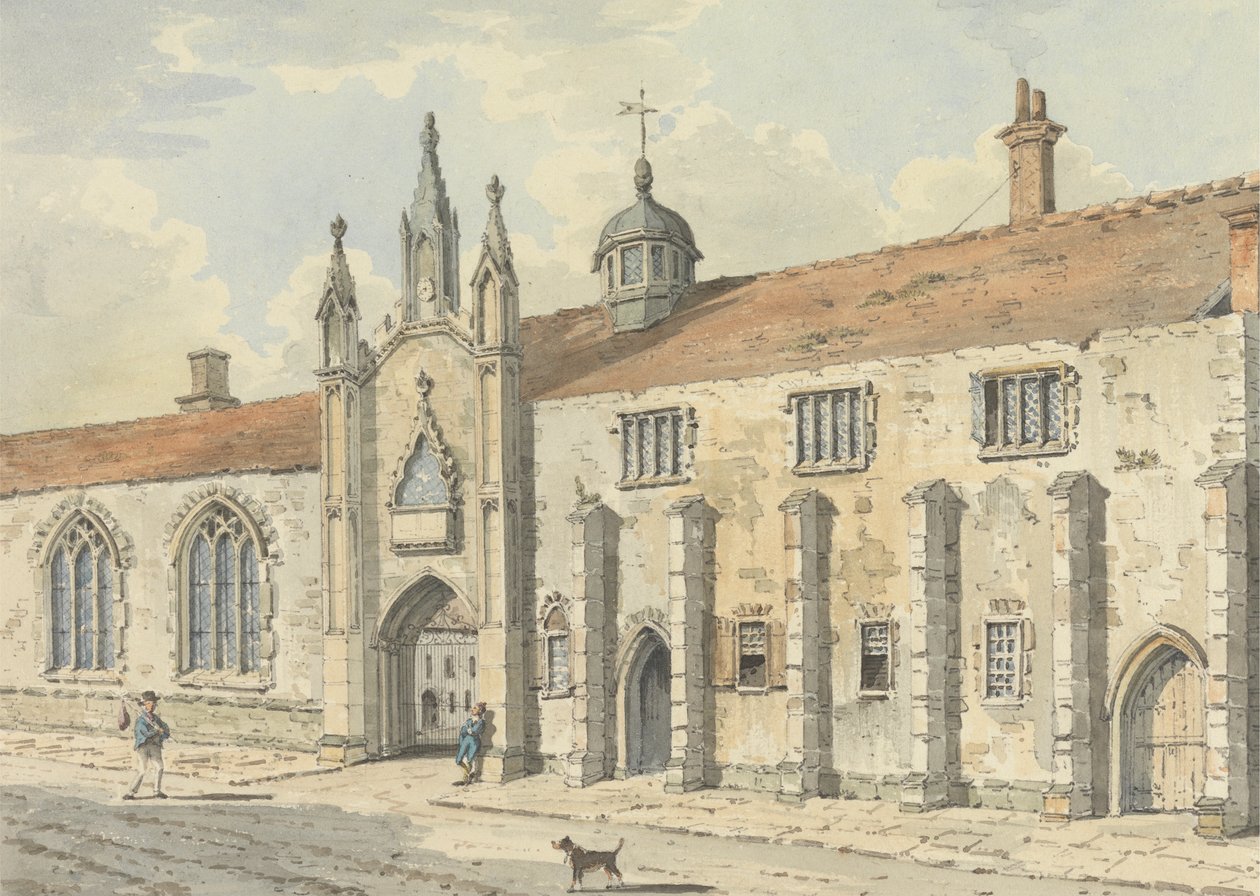 Wells, Somerset'teki Okul by John Augustus Atkinson