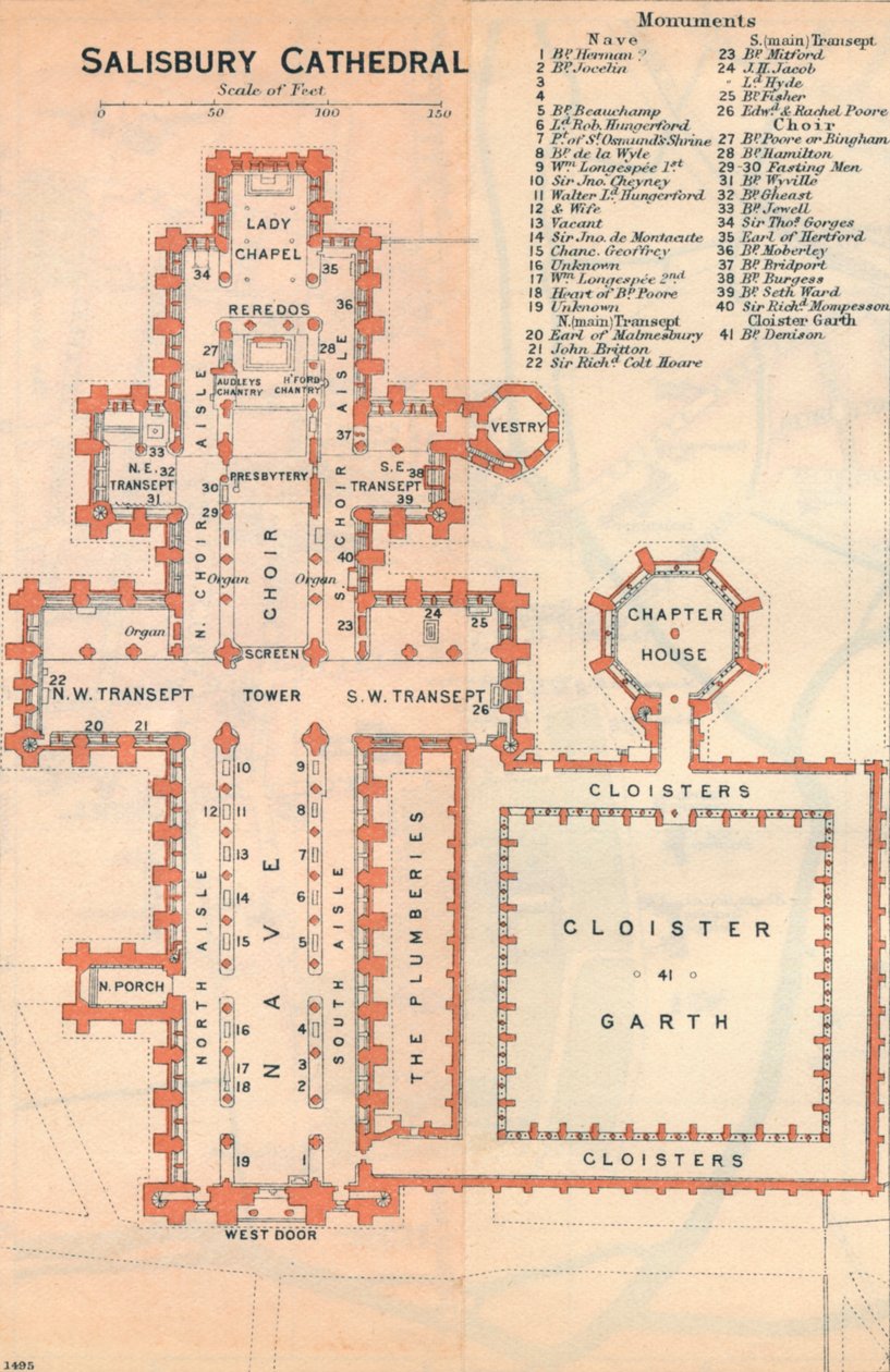 Salisbury Katedrali, c20th Century by John Bartholomew