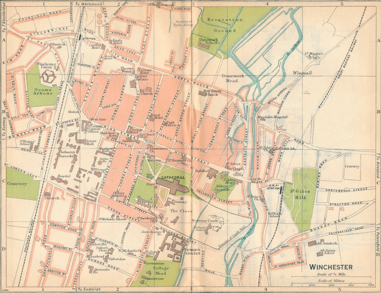 Winchester, c20th Century by John Bartholomew