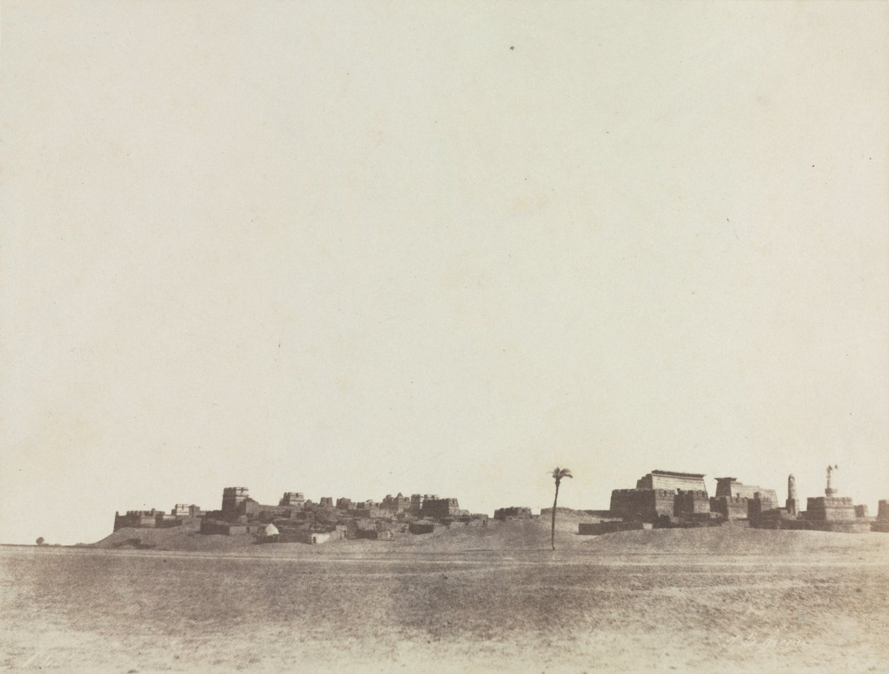 Luksor manzarası, 1854. by John Beasley Greene