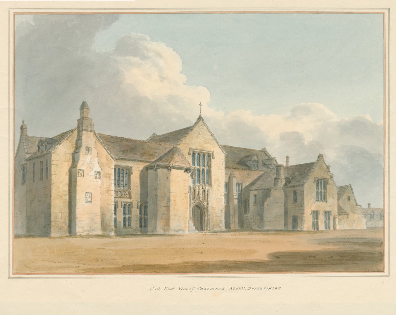 Dorset - Sherborne Manastırı, 1802 by John Buckler